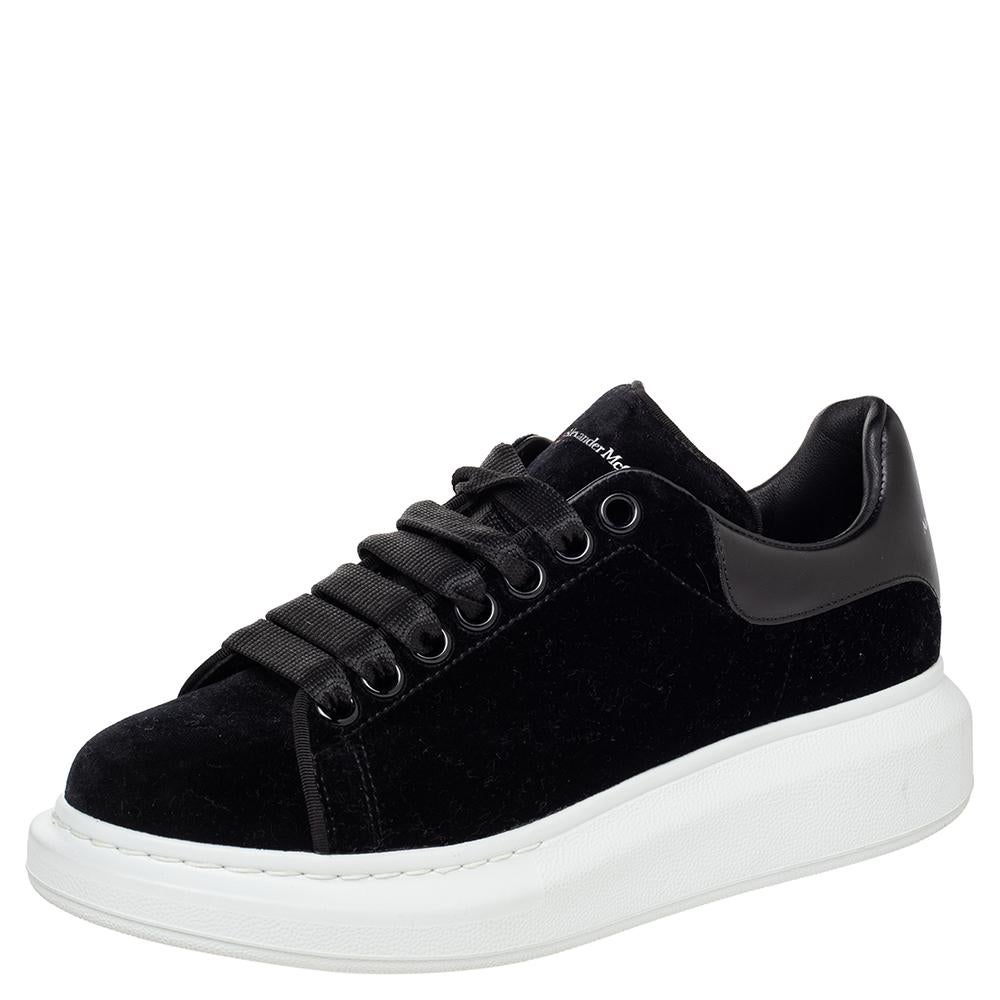 Leather Oversized Low Top Sneakers Size 