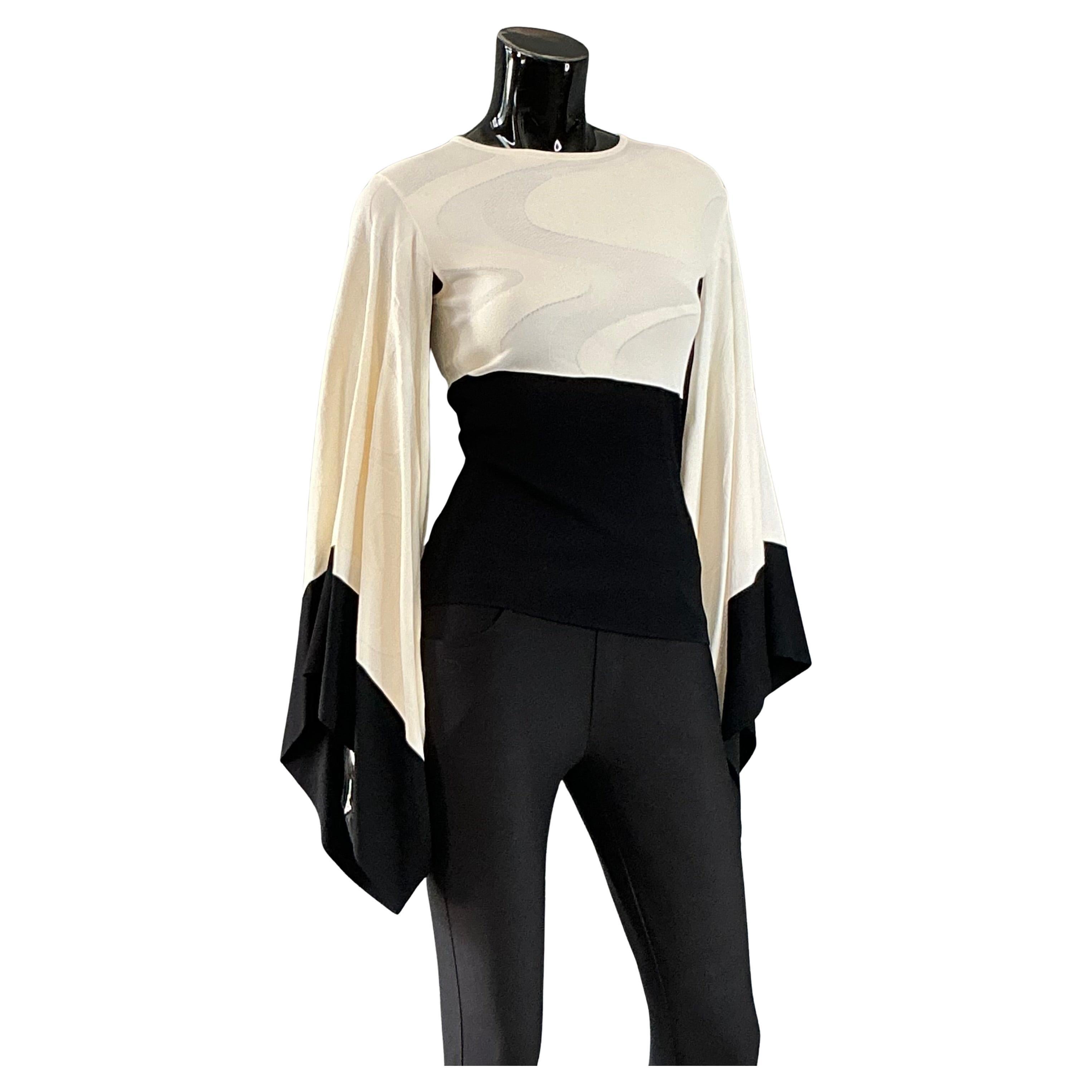 Vintage Alexander McQueen Bat Wing Knit Top For Sale