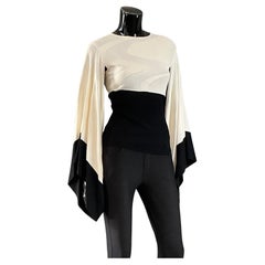 Top in maglia ad ali di pipistrello vintage di Alexander McQueen