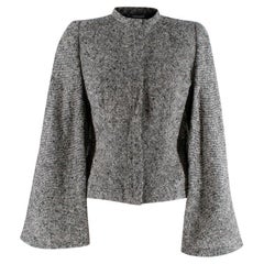 Cape in microtweed bianche e nere di Alexander McQueen - US 4