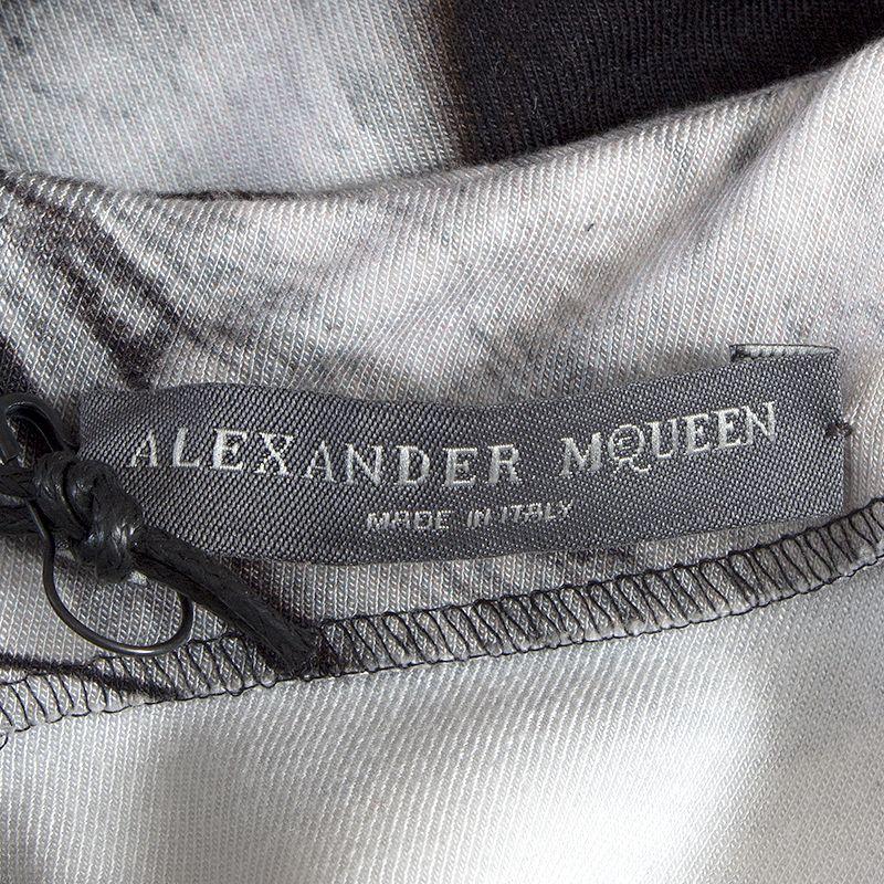 alexander mcqueen dress black and white