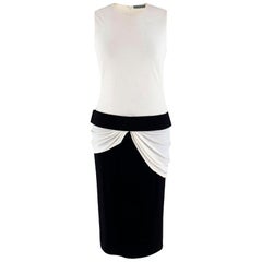 Alexander McQueen Black 
White Sleeveless Dress - estimated size XS/S.