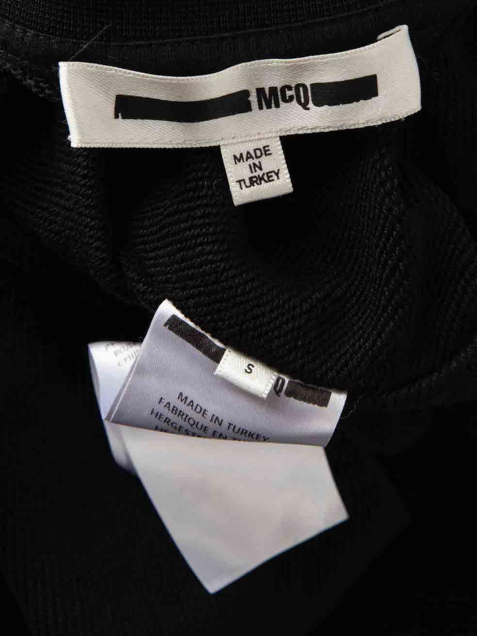 Women's Alexander McQueen Black Wide Stitch Jumper Dress Size S For Sale