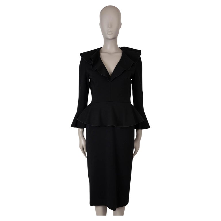 van heusen flex slim fit dress pants VALENTINA High Neck Crystal Embellished Peplum Maxi Dress In Black