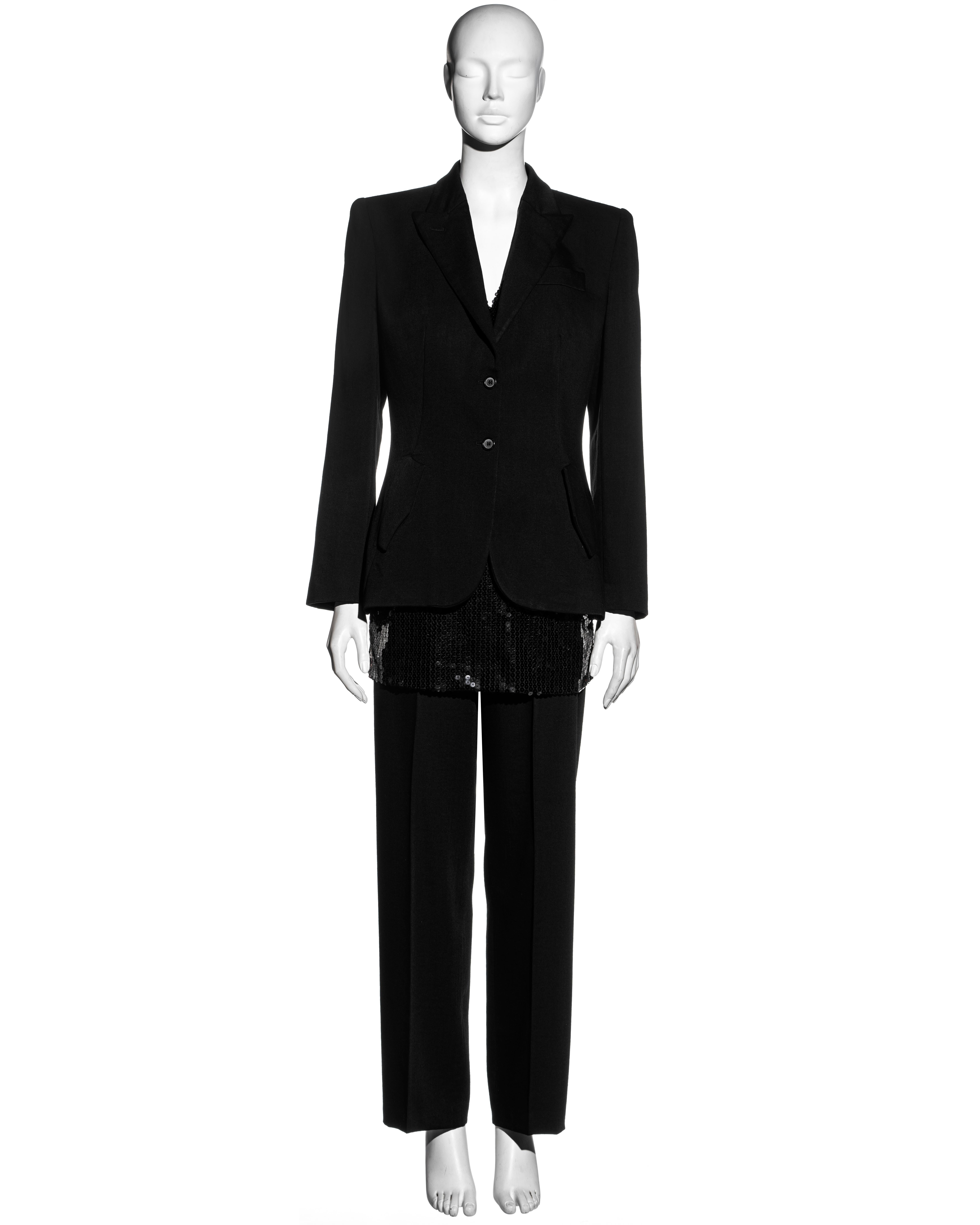black suit with alexander mcqueen's