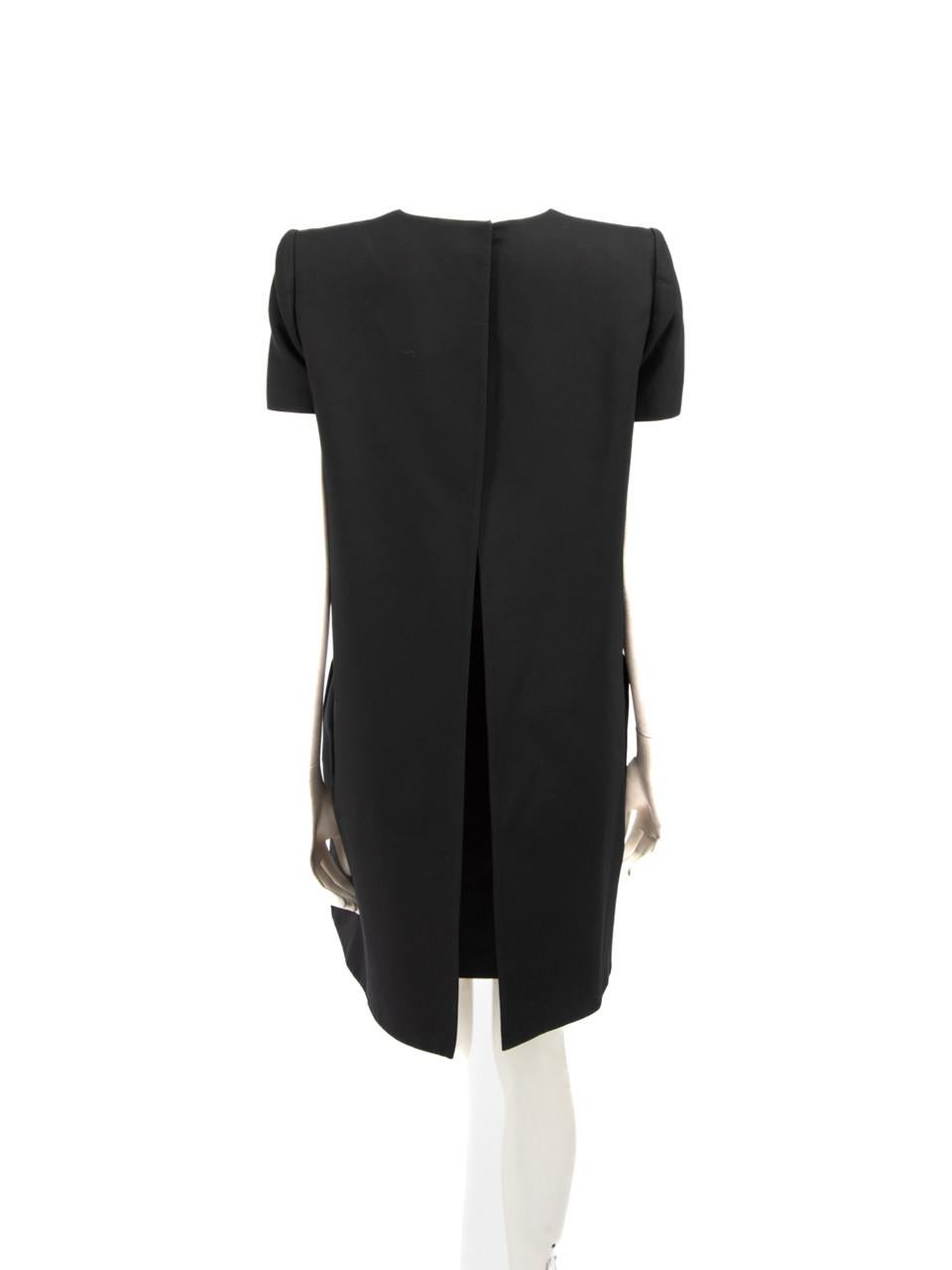 Noir Alexander McQueen - Robe en laine noire avec ceinture - Taille S en vente