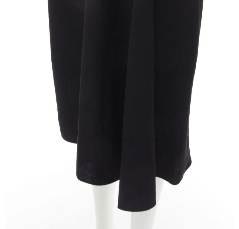 ALEXANDER MCQUEEN black wool black off shoulder boned corset draped dress IT40 S For Sale 3