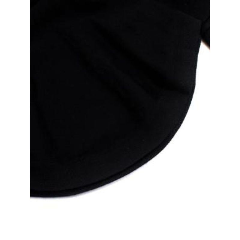 Alexander McQueen Black Wool Knit Peplum Hem Top For Sale 1