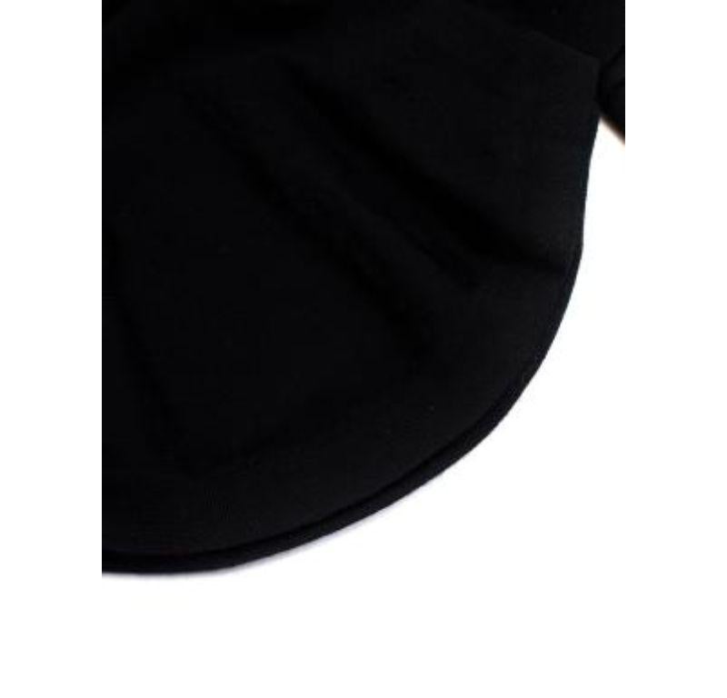 Alexander McQueen Black Wool Knit Peplum Hem Top For Sale 1