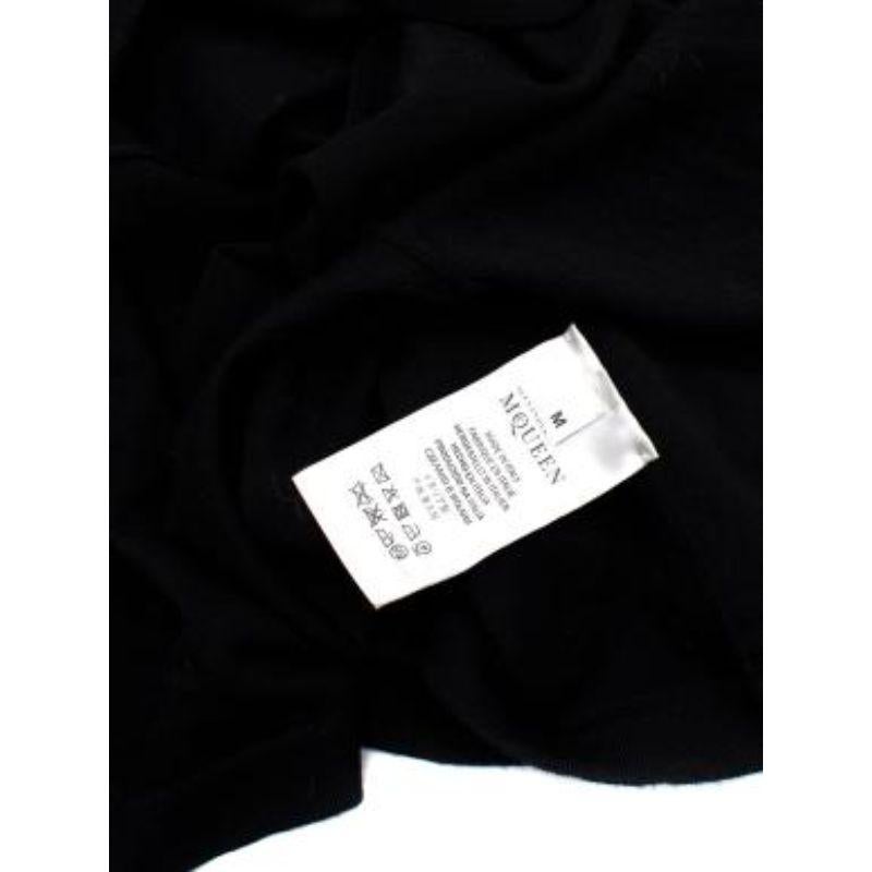 Alexander McQueen Black Wool Knit Peplum Hem Top For Sale 4