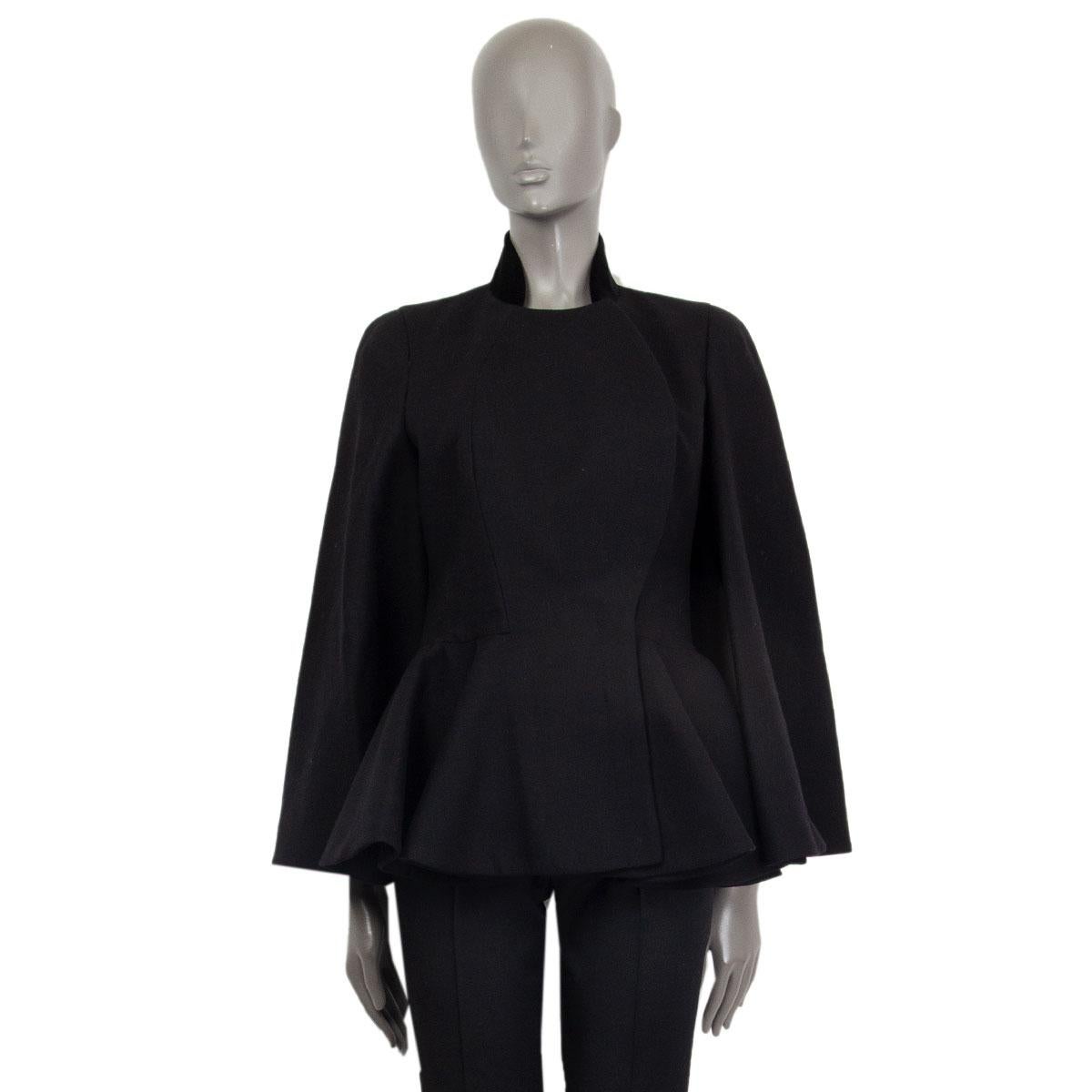 peplum cape jacket