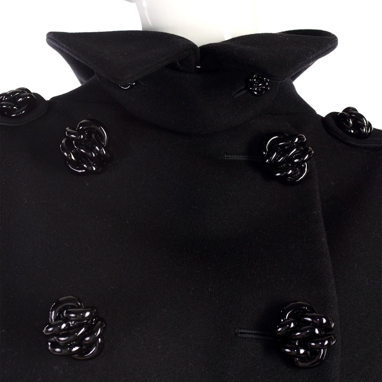 Alexander McQueen Black Wool Sculptured Jacket The Horn of Plenty Runway 2009  For Sale 3