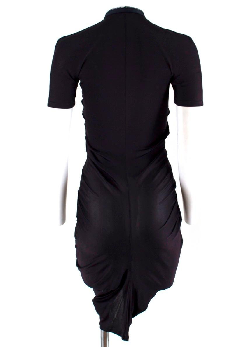 Alexander McQueen Black Zip Dress US 0-2 In Excellent Condition For Sale In London, GB