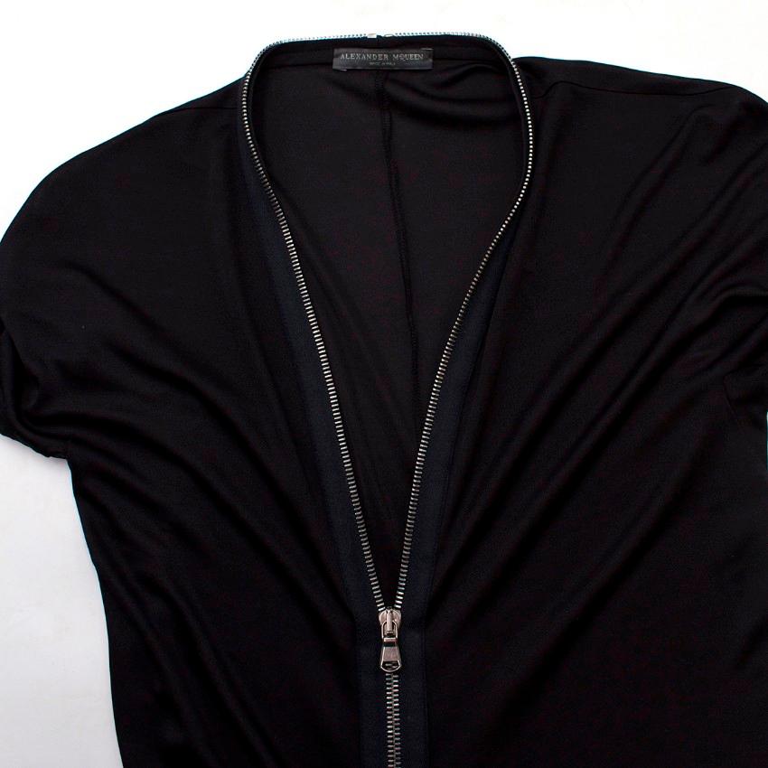 Alexander McQueen Black Zip Dress US 0-2 For Sale 2