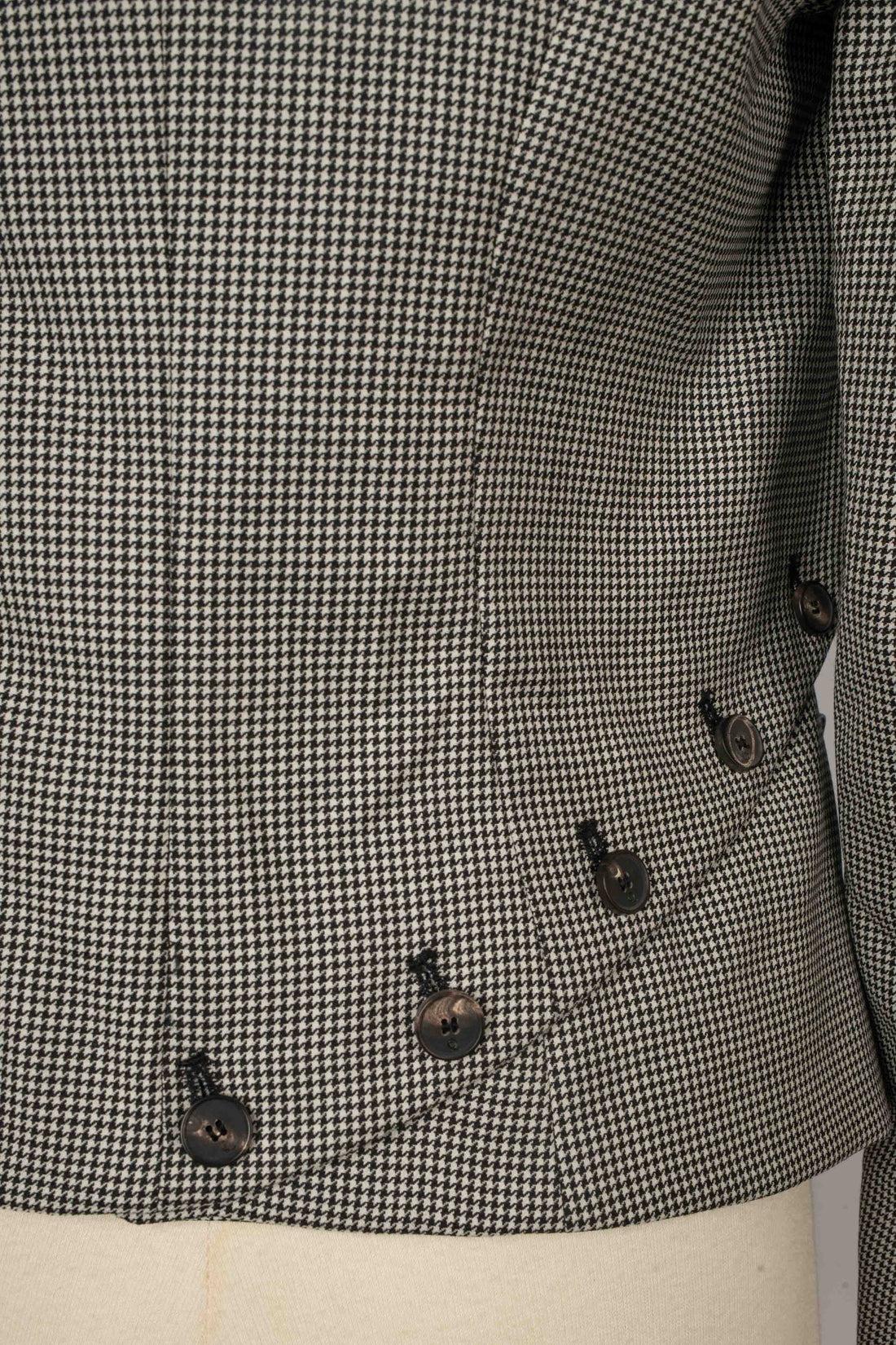 Alexander Mcqueen Blended Wool Asymmetrical Jacket For Sale 2