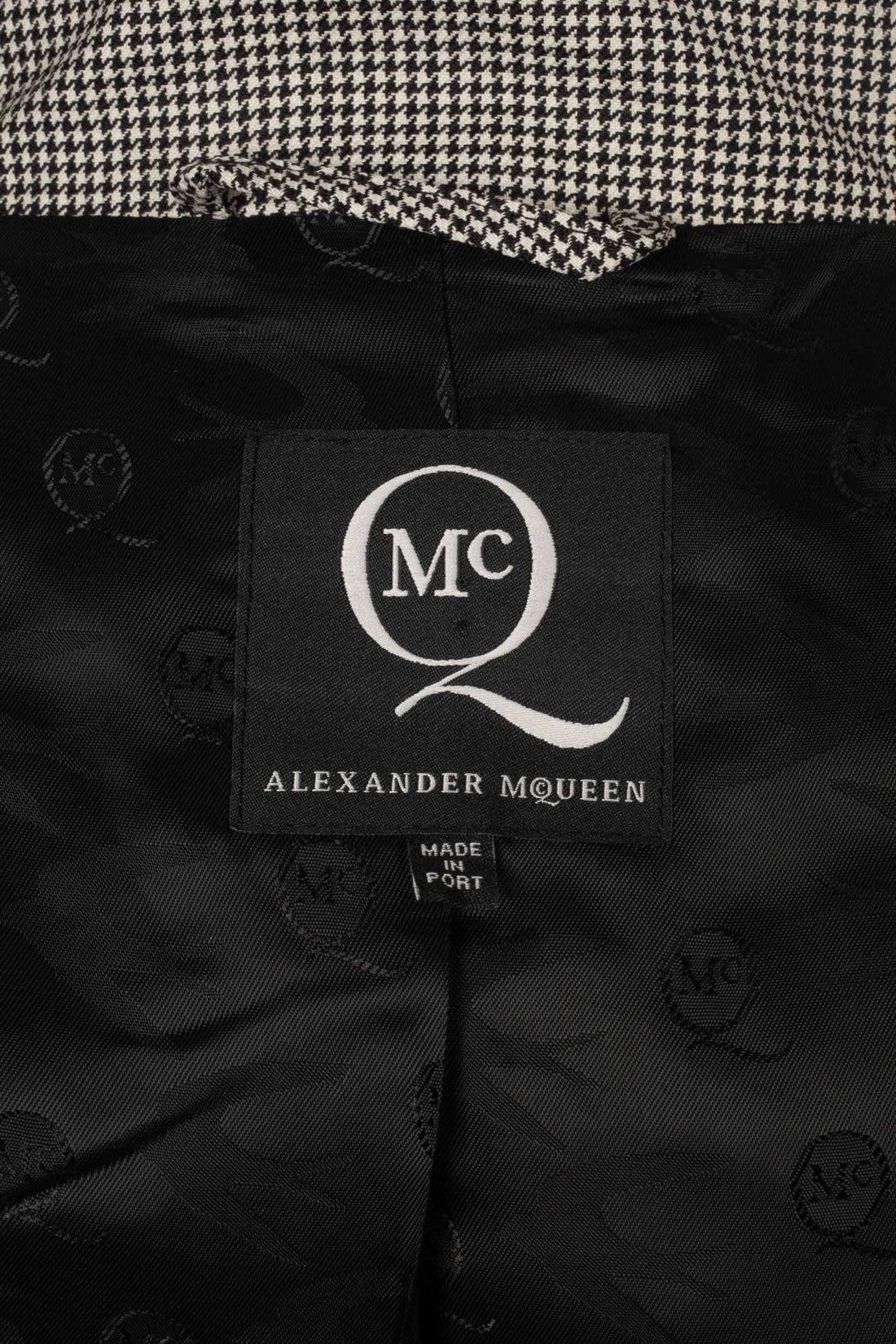 Alexander Mcqueen Blended Wool Asymmetrical Jacket For Sale 3