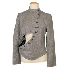 Alexander McQueen - Veste asymétrique en laine mélangée