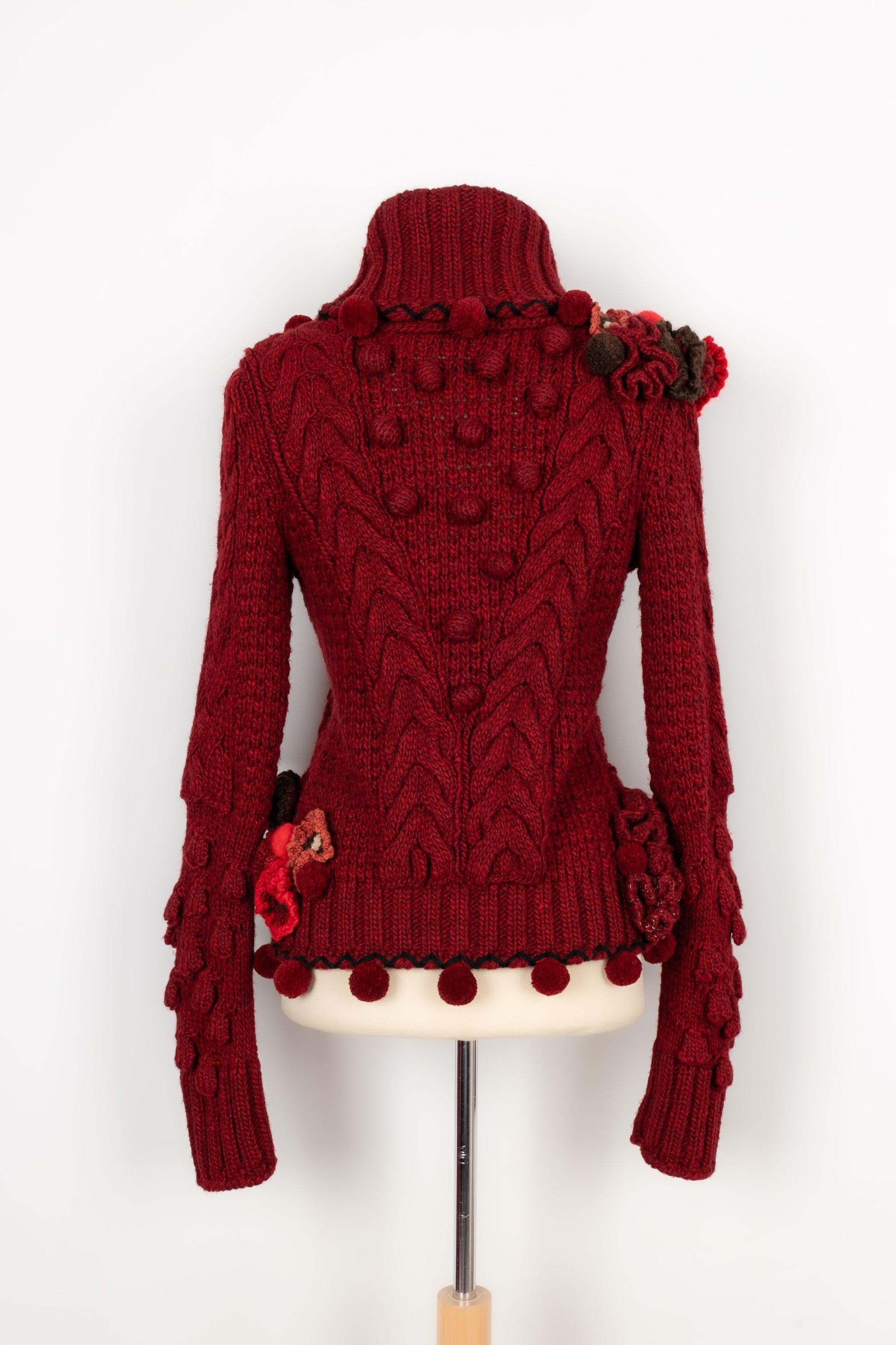 Alexander Mcqueen Blended Wool Cardigan In Excellent Condition For Sale In SAINT-OUEN-SUR-SEINE, FR
