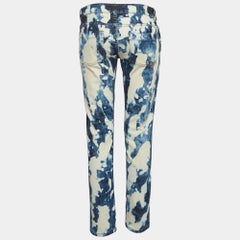 Alexander McQueen Blue Bleached Effect Denim Jeans S Waist 26"