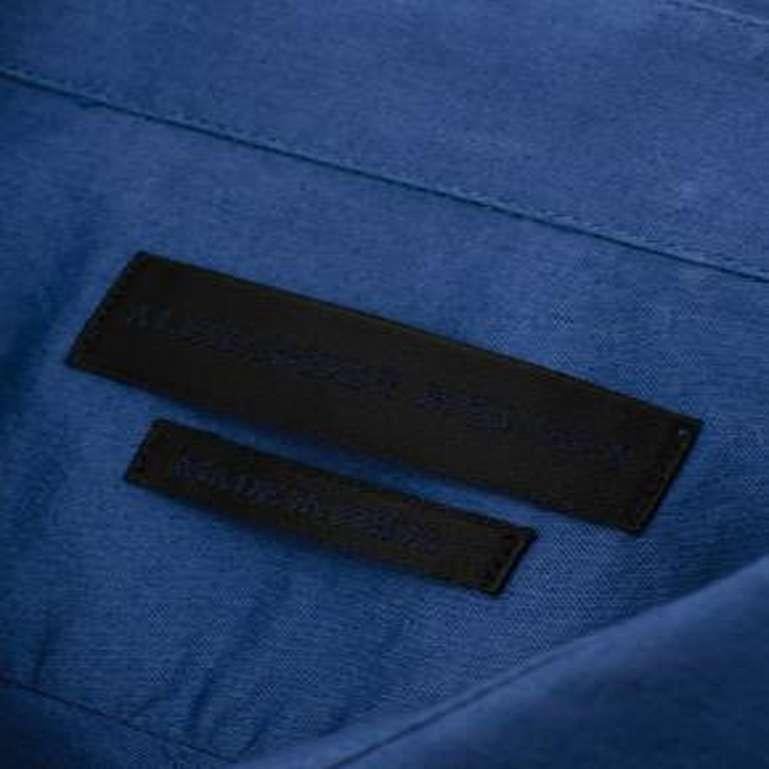 Alexander McQueen Blue Cotton Long Sleeve Shirt For Sale 1