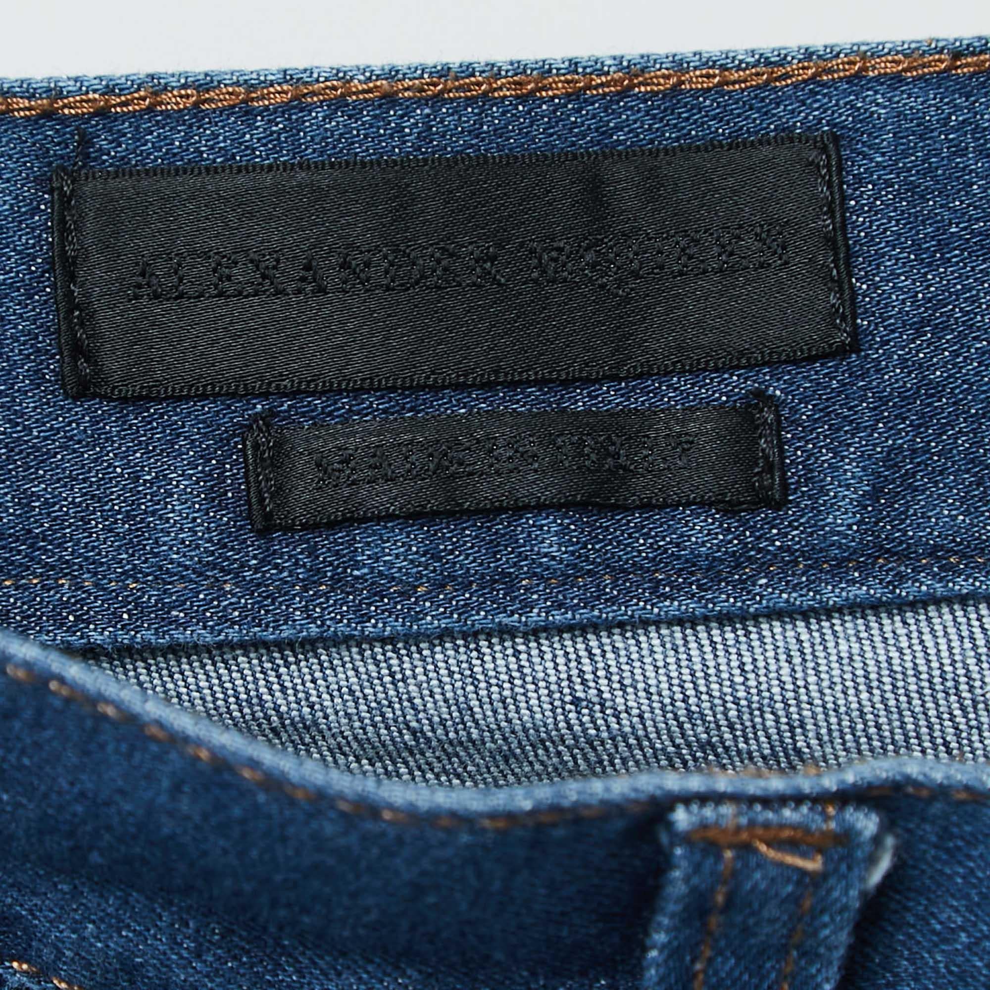 Alexander McQueen Jeans in denim blu M Vita 30 In condizioni discrete in vendita a Dubai, Al Qouz 2