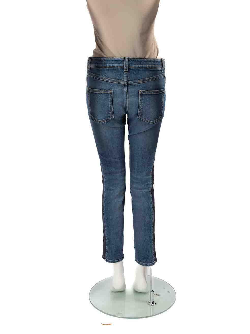 Alexander McQueen Blue Denim Side Tape Jeans Size L In Excellent Condition In London, GB