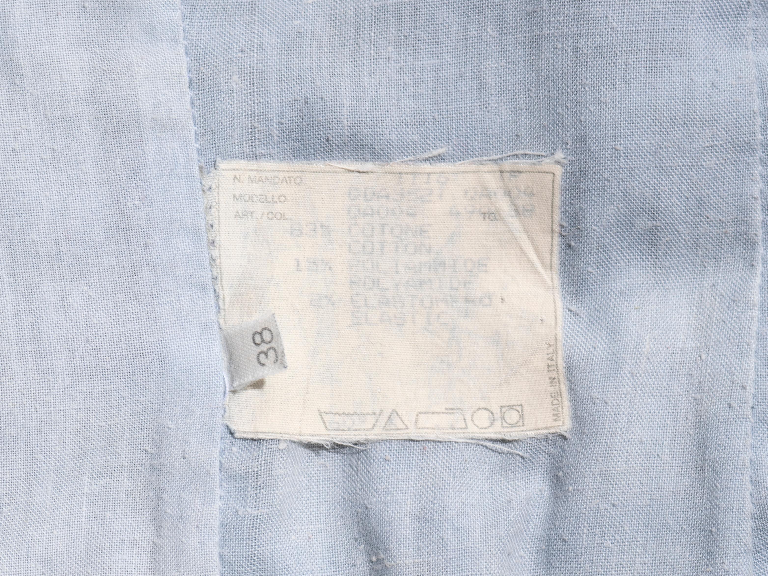 Alexander McQueen blue denim strapless corset top, fw 1996 For Sale 6