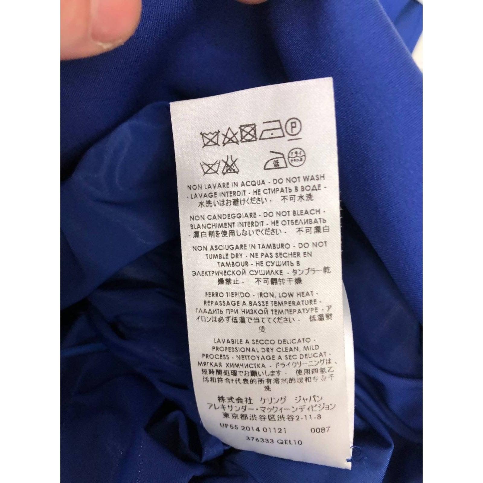 Alexander McQueen - Robe cintrée - Bleu - IT40 en vente 1