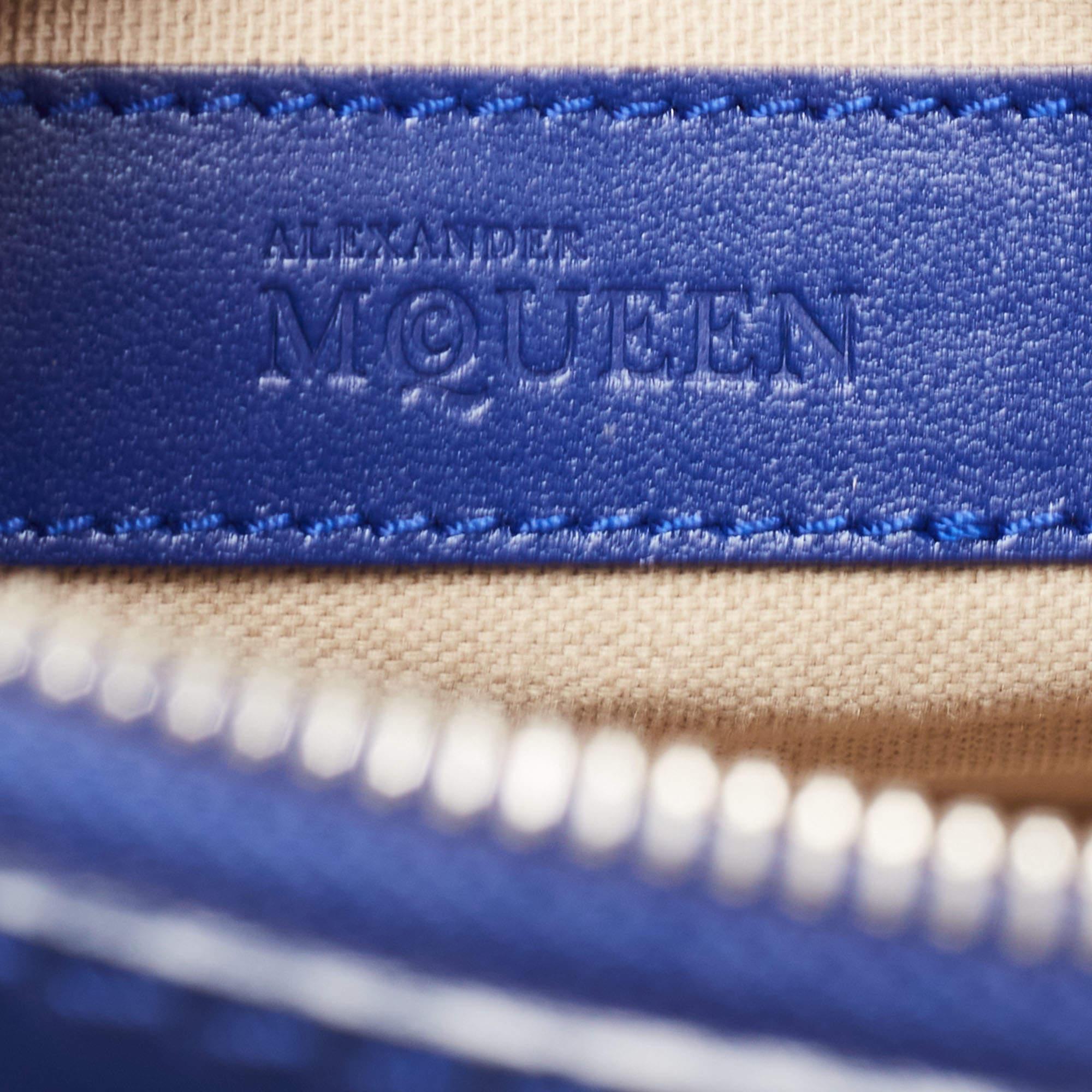 Alexander McQueen Blue Leather Legend Satchel 11