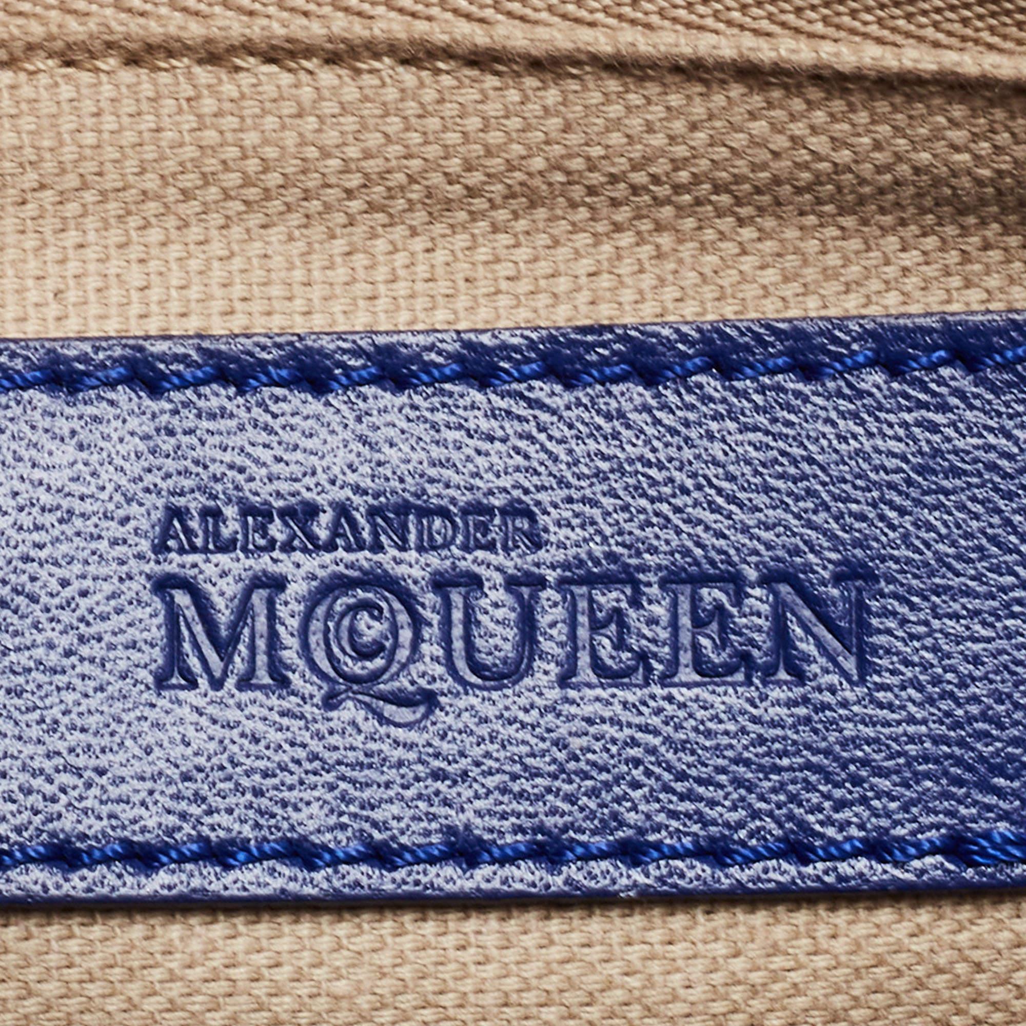 Alexander McQueen Blue Leather Legend Satchel 16