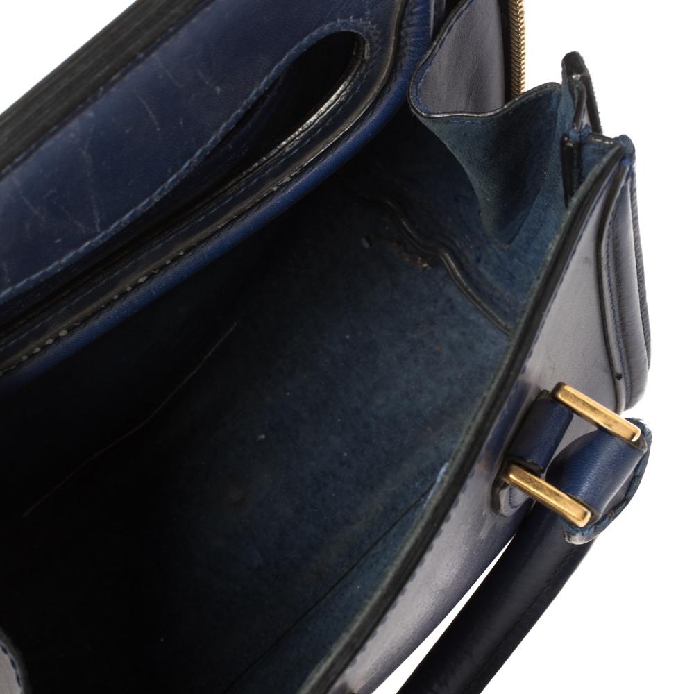 Alexander McQueen Blue Leather Mini Heroine Bag 10