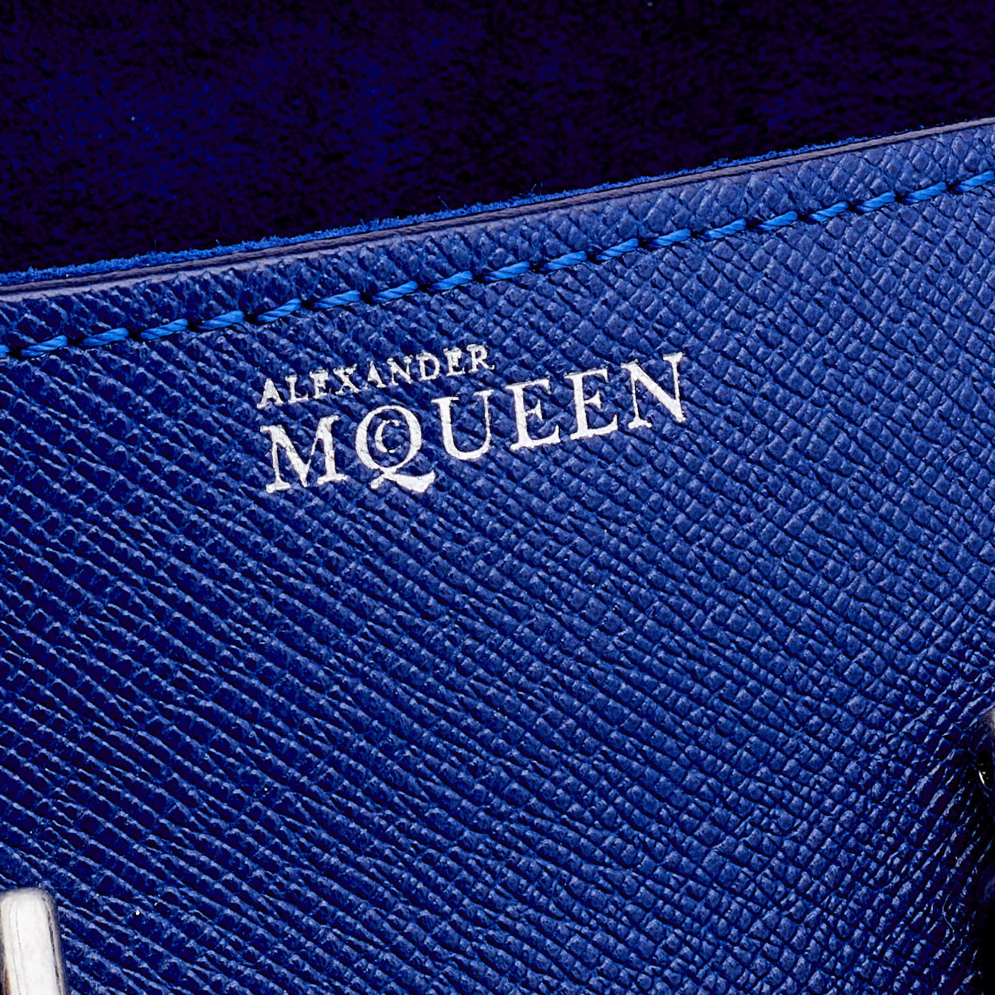 Alexander McQueen Blue Leather Mini Heroine Satchel 2