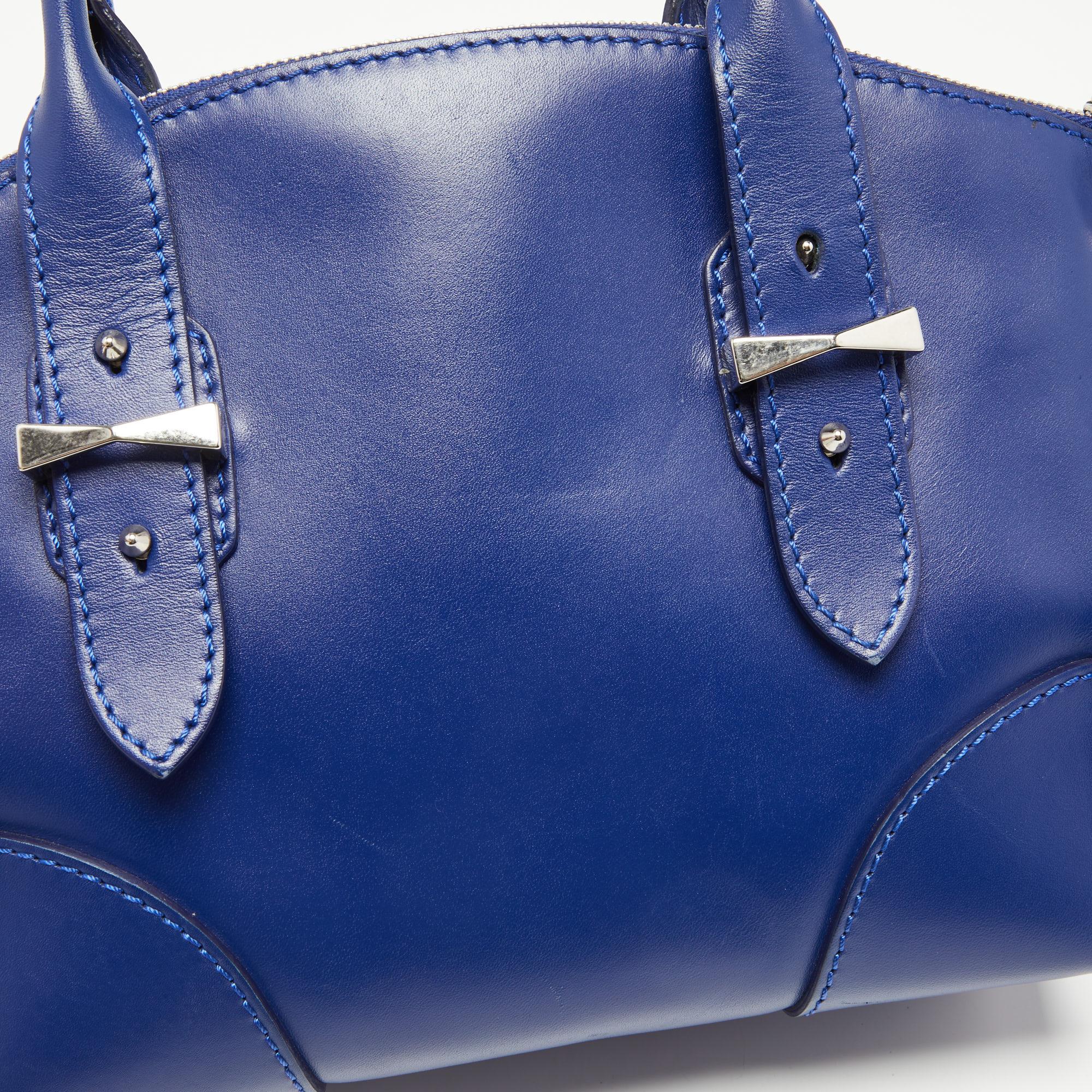 Alexander McQueen Blue Leather Small Legend Tote 7