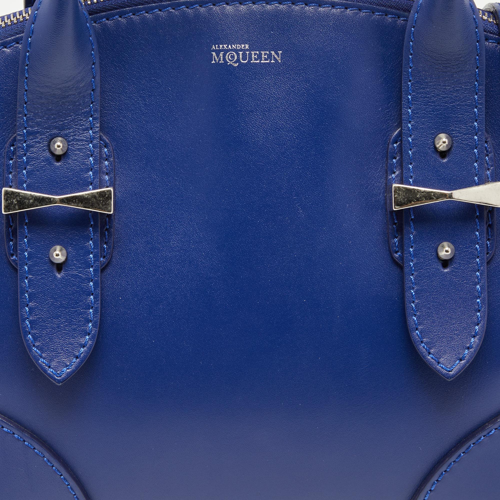 Alexander McQueen Blue Leather Small Legend Tote 8
