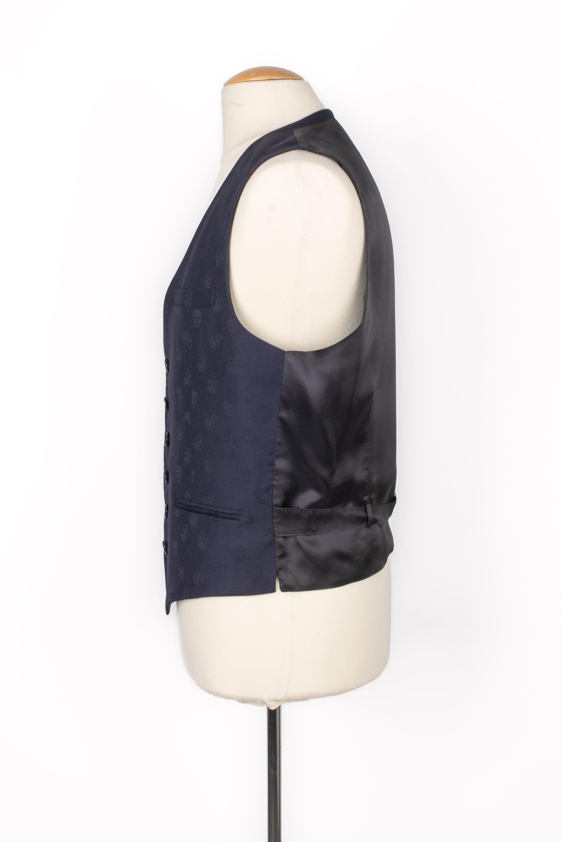 Alexander McQueen Blue New Wool Men Jacket In Excellent Condition For Sale In SAINT-OUEN-SUR-SEINE, FR
