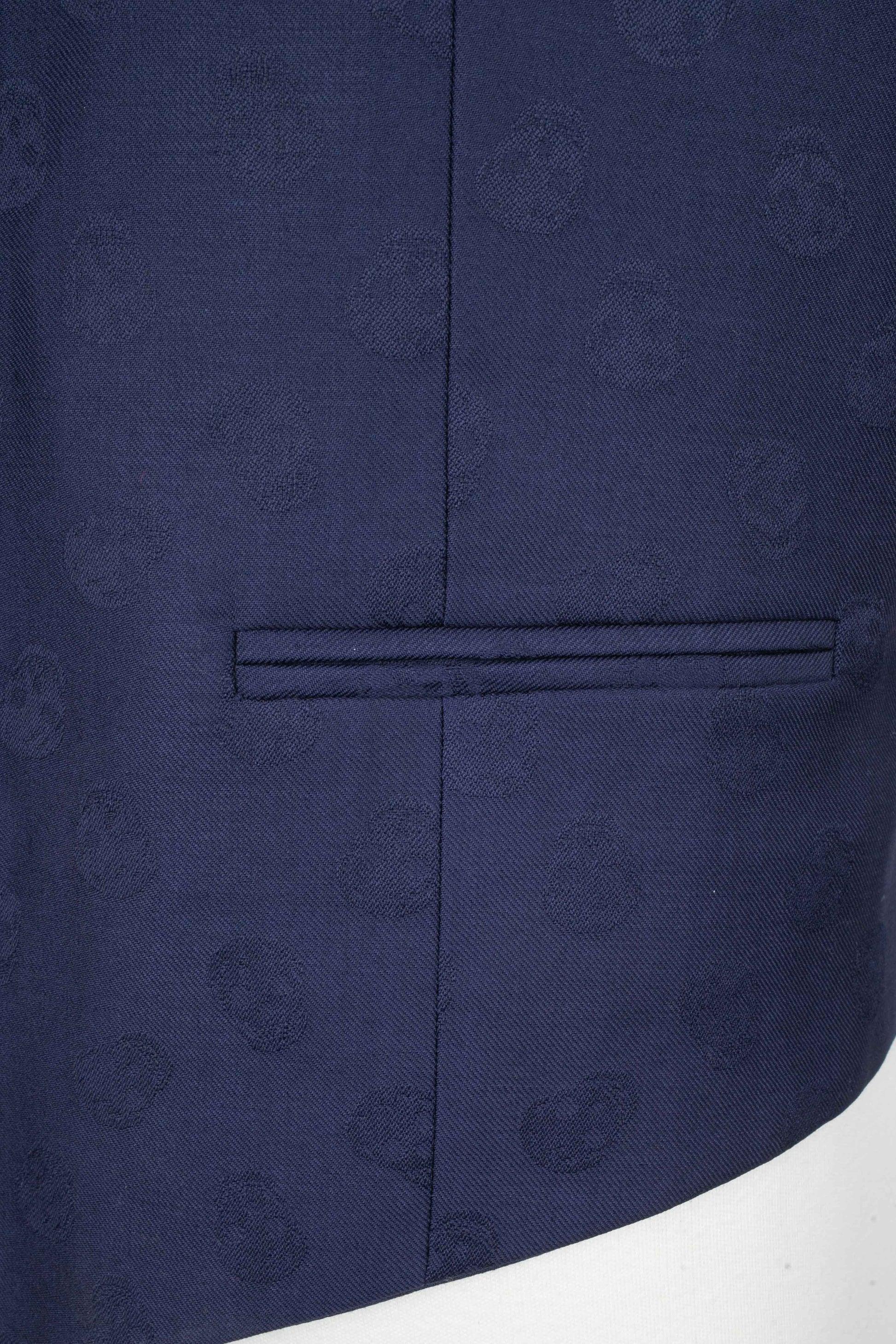 Alexander McQueen Blue New Wool Men Jacket For Sale 1