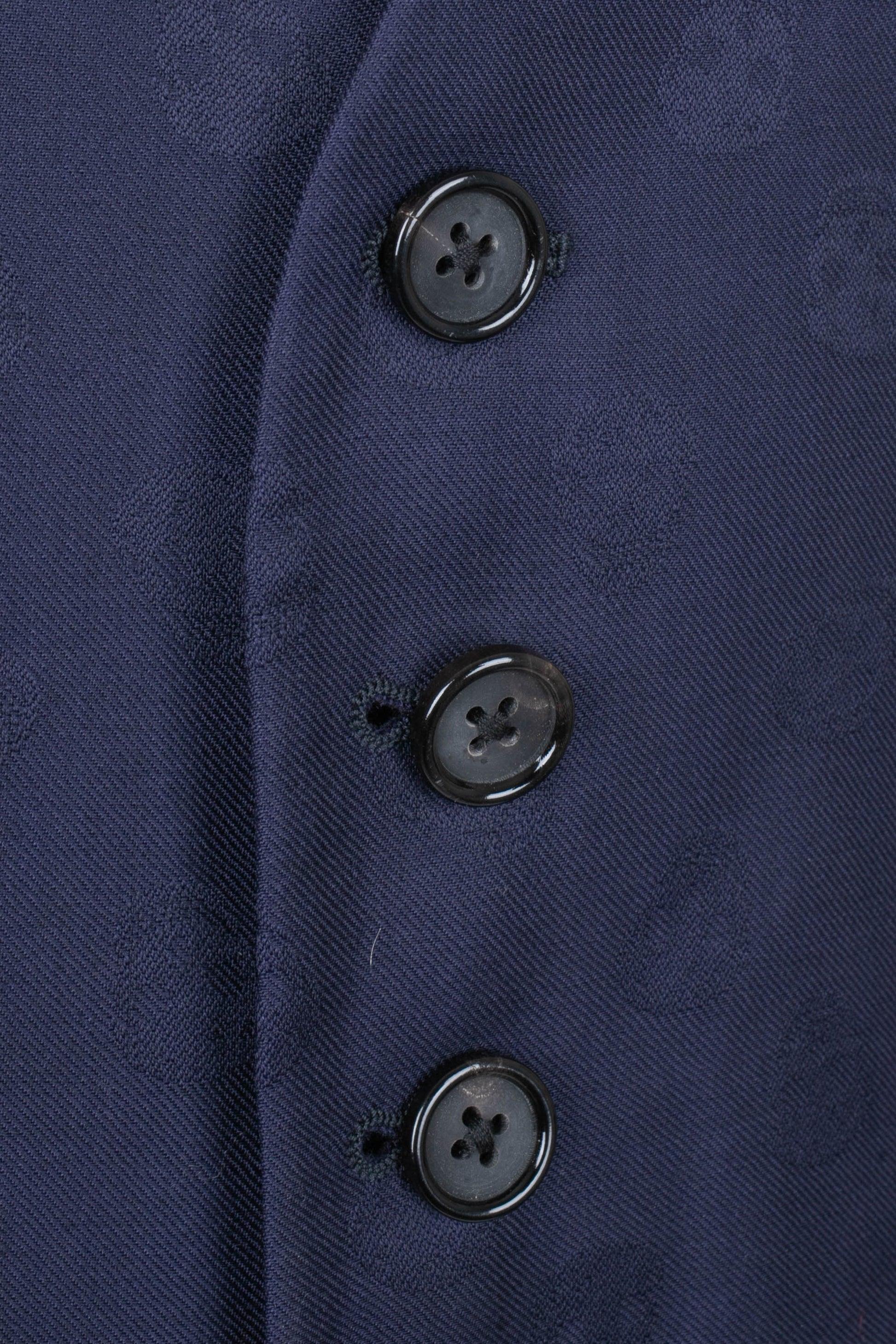 Alexander McQueen Blue New Wool Men Jacket For Sale 2