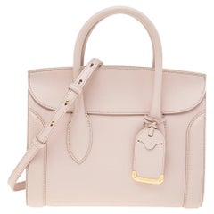 Alexander McQueen Blush Pink Leather 30 Heroine Shoulder Bag