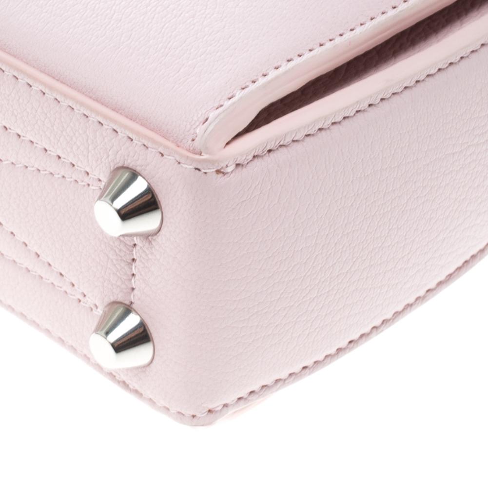 Alexander McQueen Blush Pink Leather Scarf Box Shoulder Bag 2