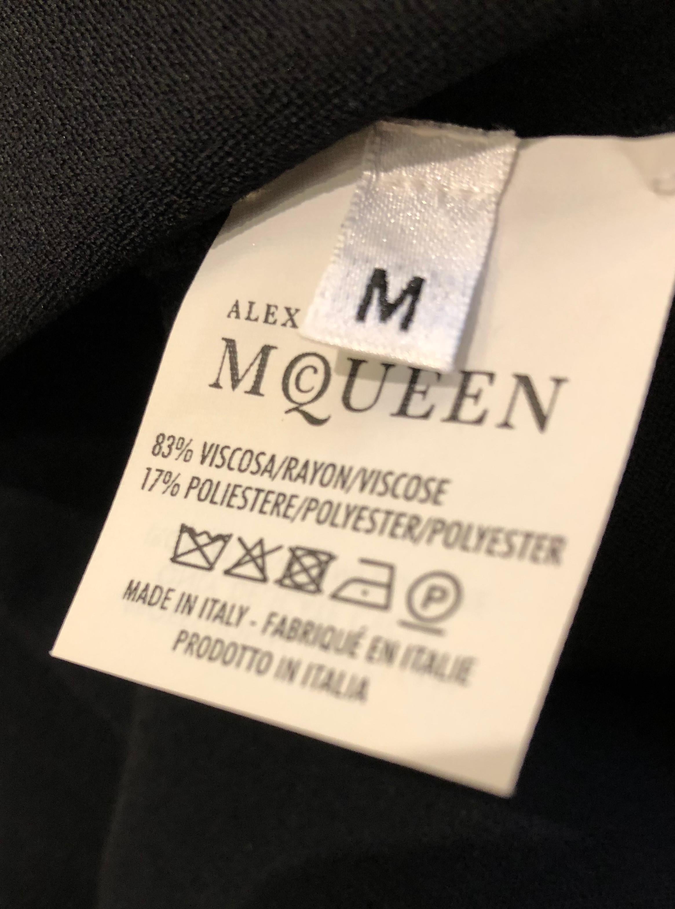 Alexander McQueen Body Con Dress With Peplum In Good Condition For Sale In Melbourne, Victoria