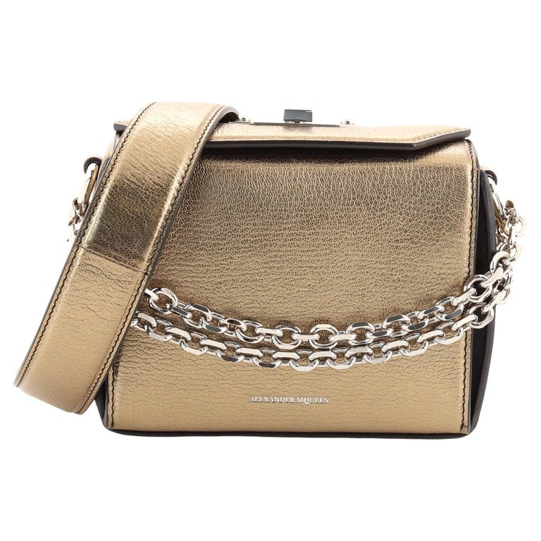 Alexander McQueen Box Shoulder Bag Leather 16 For Sale at 1stDibs