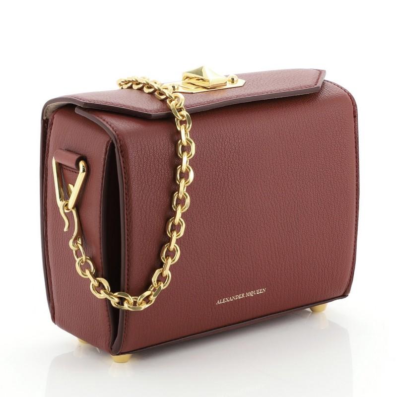 Brown Alexander McQueen Box Shoulder Bag Leather 19