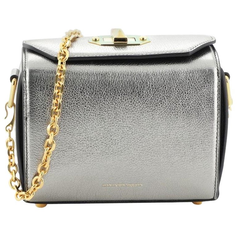 Alexander McQueen Box Shoulder Bag Leather 19 For Sale at 1stdibs