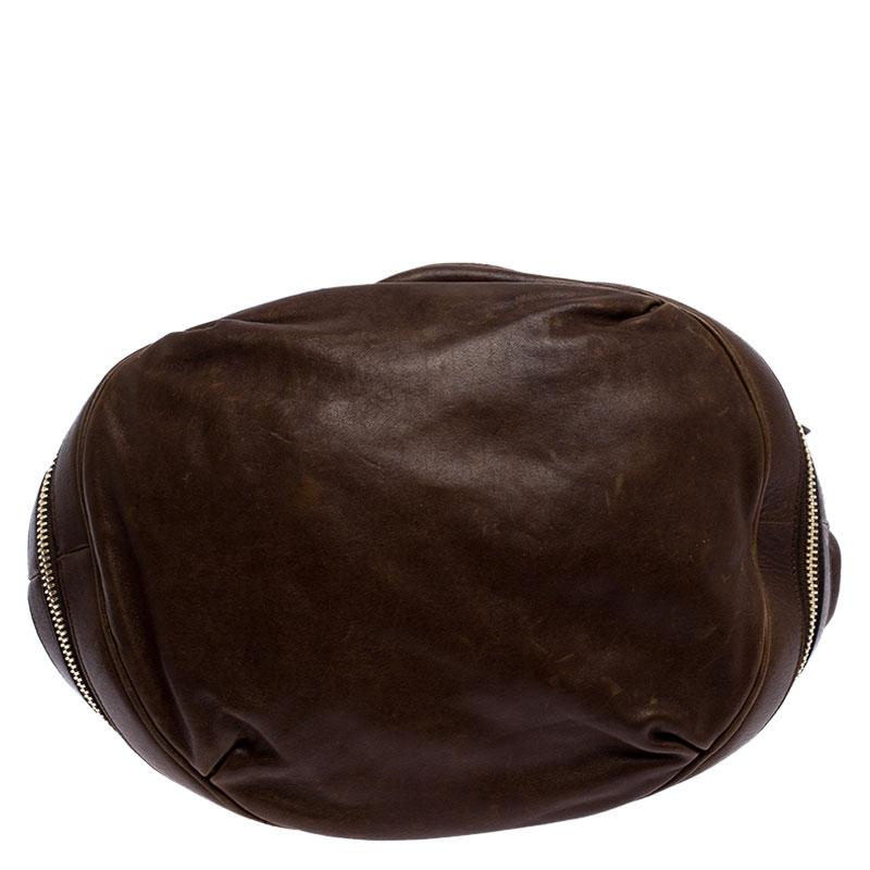 Alexander McQueen Brown Leather Faithful Bucket Tote 2