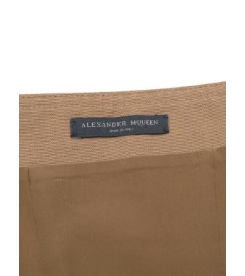Alexander McQueen Brown Utility Sleeveless Dress For Sale 5