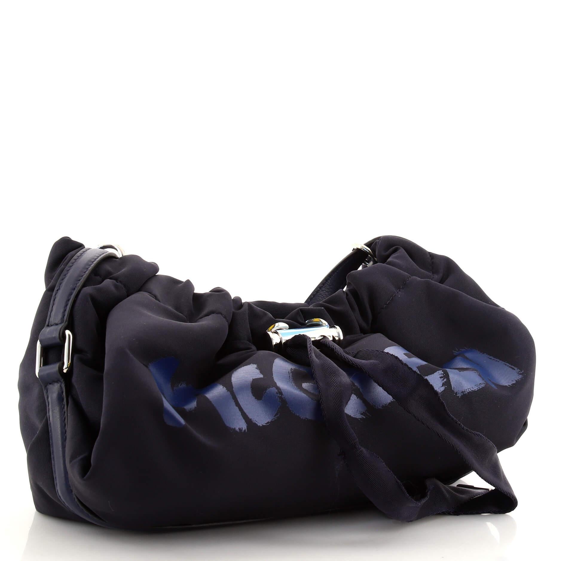 Alexander McQueen Bundle Bag Printed Nylon Mini In Good Condition In NY, NY