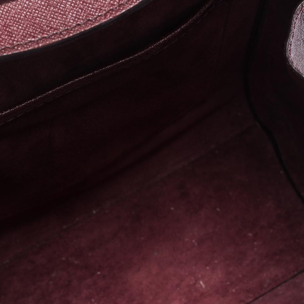 Alexander McQueen Burgundy Leather Mini Heroine Bag 3
