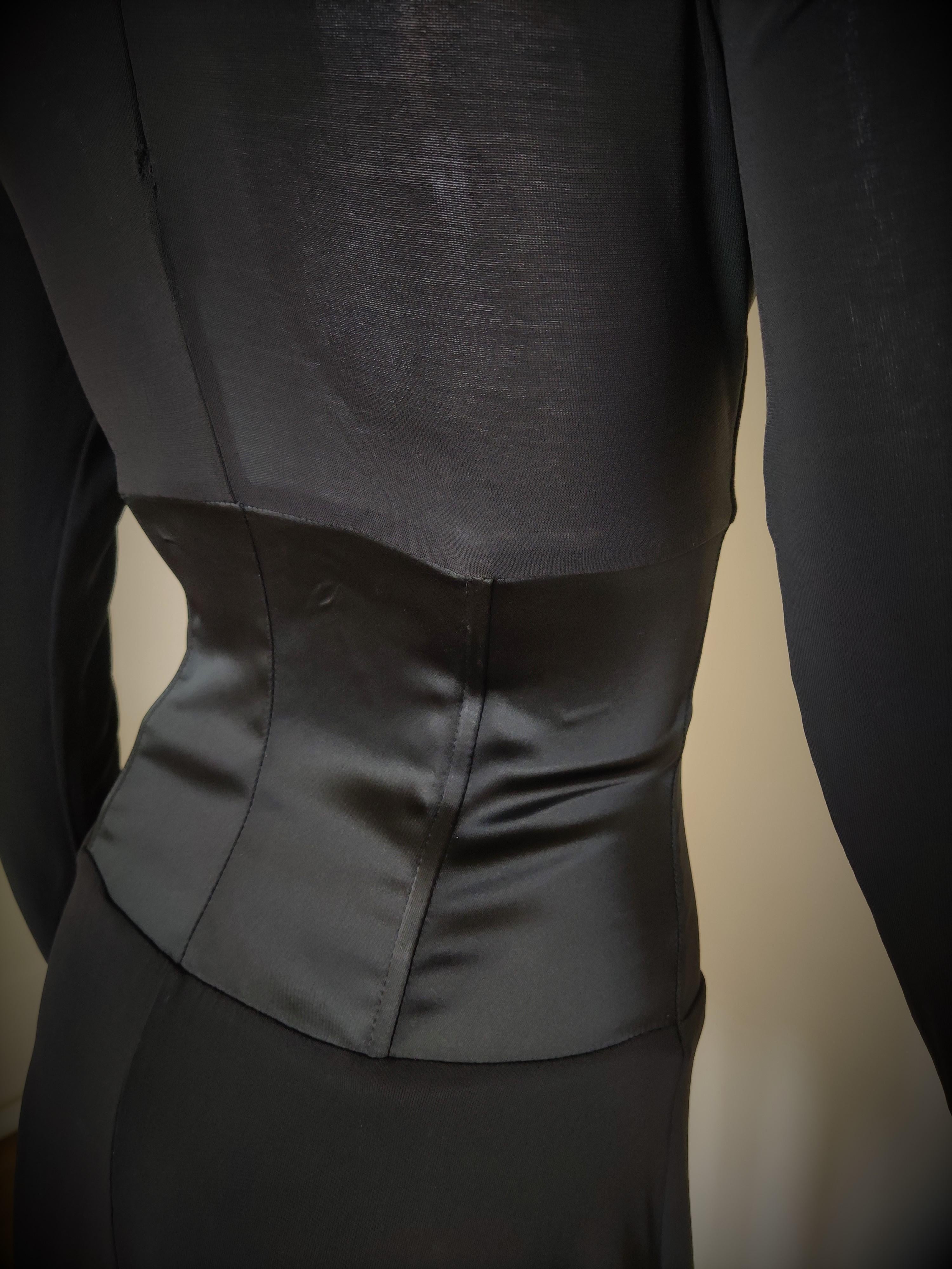 Alexander McQueen Bustier Corset Swarowski Crystal Transparent New Medium Dress For Sale 8