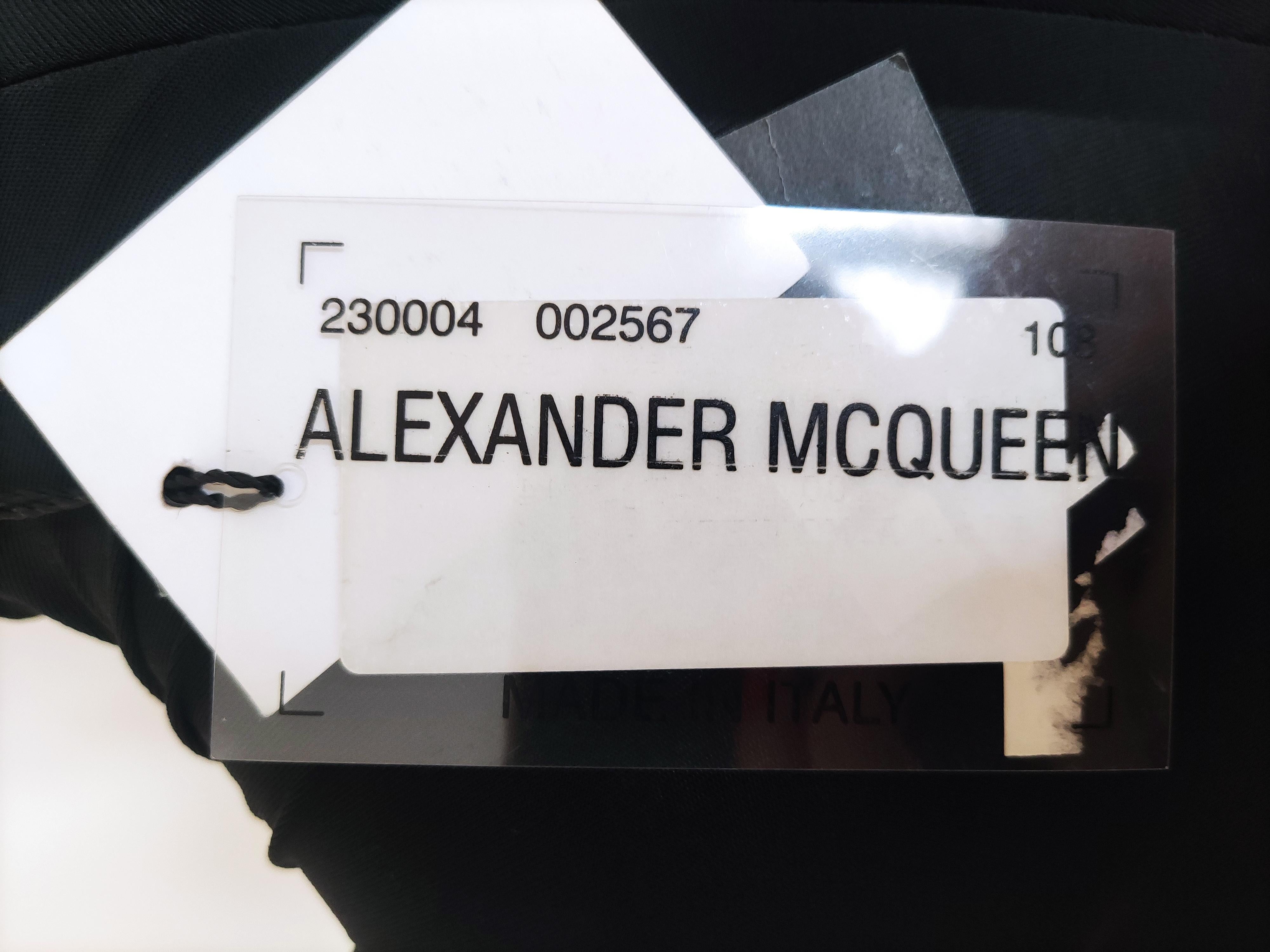 Alexander McQueen Bustier Korsett Swarowski Kristall Transparent Neues Medium Kleid im Angebot 12
