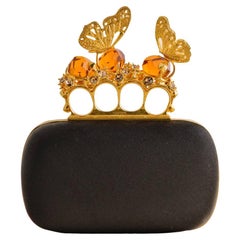Used Alexander McQueen Butterfly Knuckle-Duster Box Clutch Bag